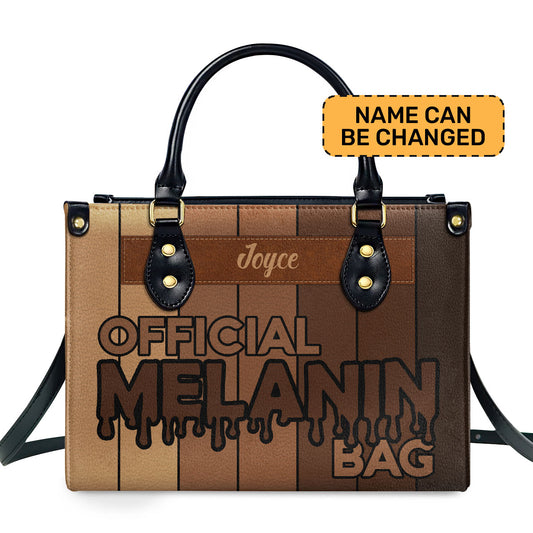 Official Melanin Bag - Personalized Leather Handbag STB08