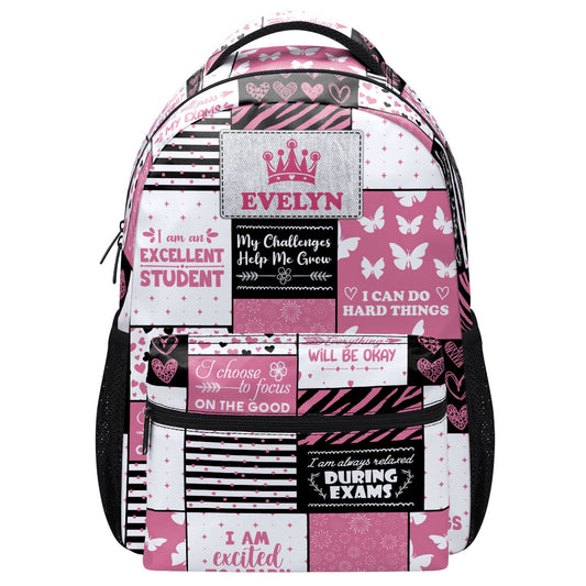 My Challenges Help Me Grow - Personalized Backpack SBBPT81