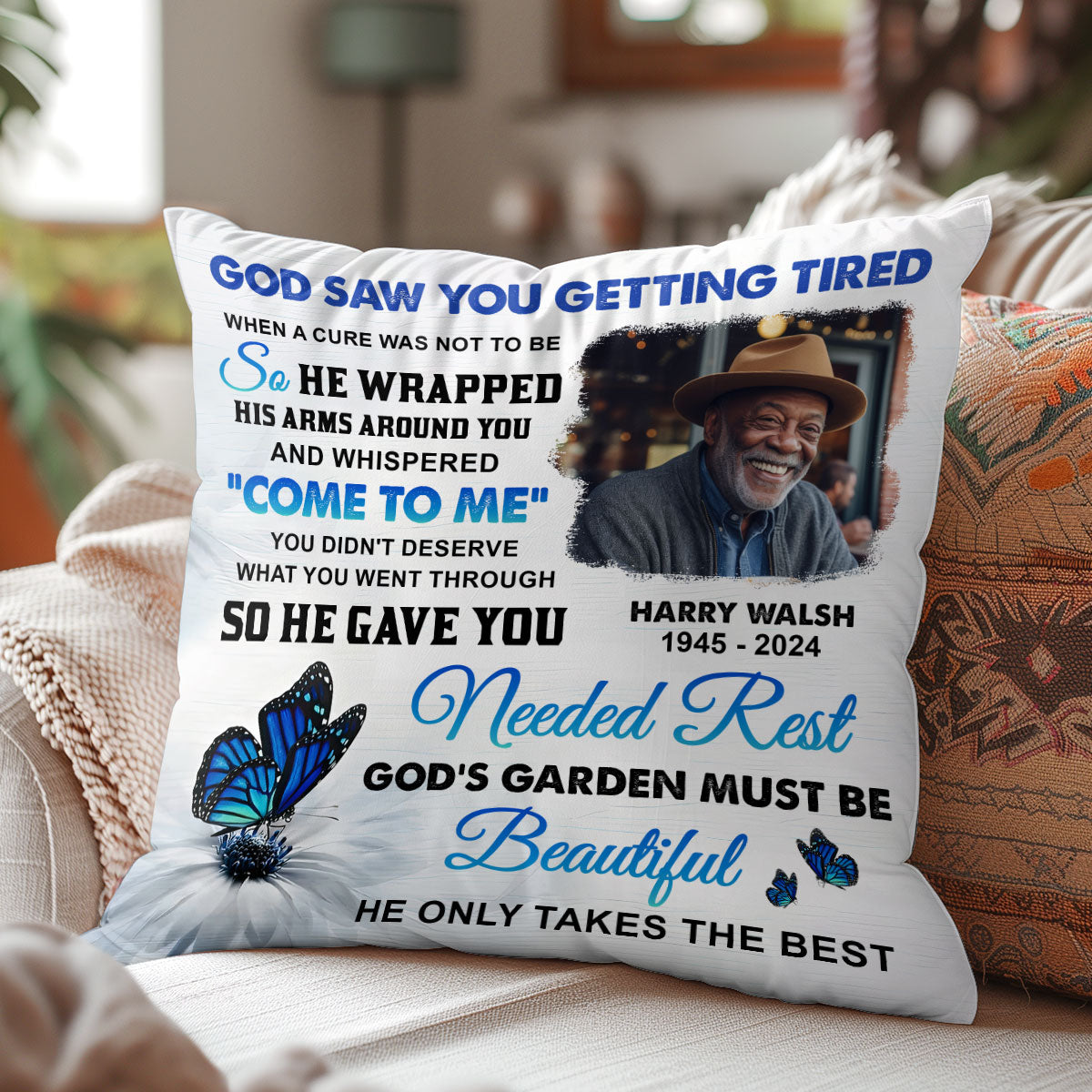 God Saw You Getting Tired - Personalized Pillow