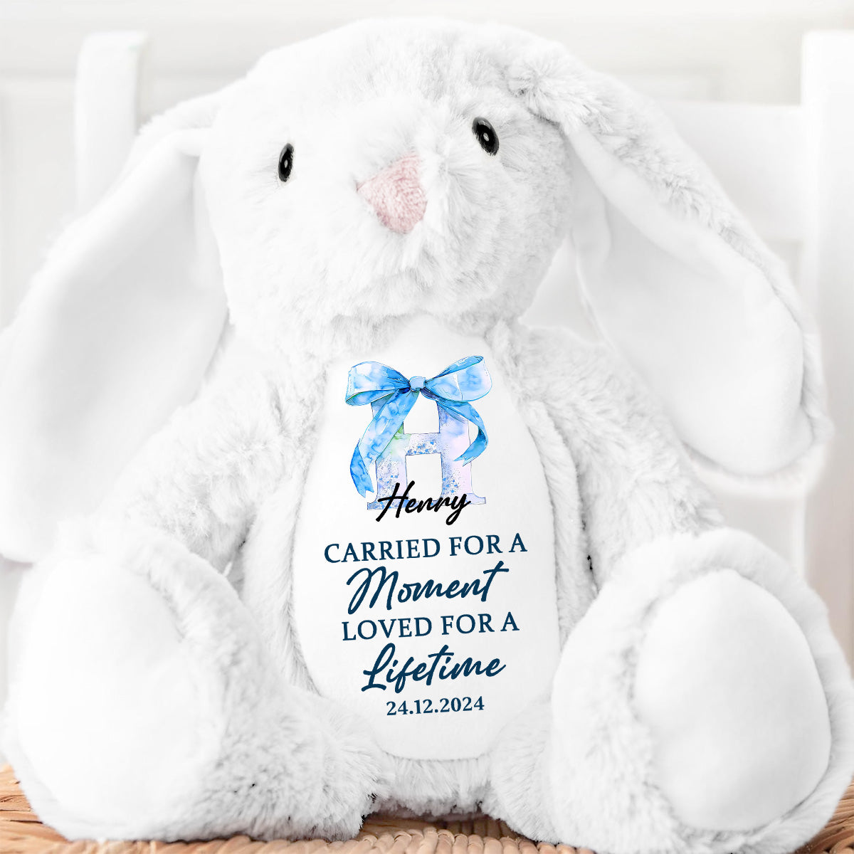 Loved For A Lifetime - Personalized Stuffed Bunny