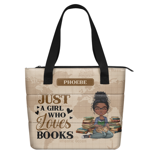 Just A Girl Who Loves Books - Personalized Comfortable Tote Bag