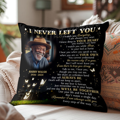 I Never Left You - Personalized Crystal Velvet Pillow