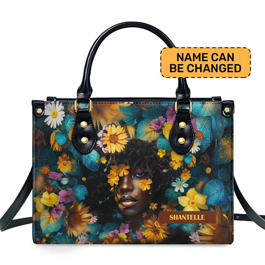 Afrocentrism 01 - Personalized Leather Handbag SBT01