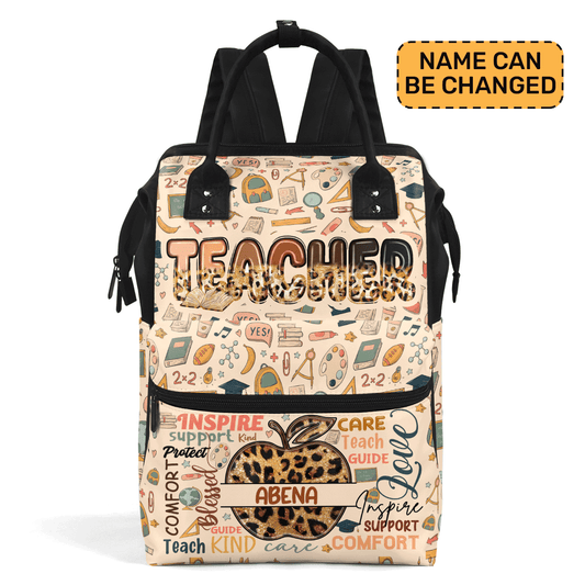 Teacher Apple Teacher Apple - Personalized Duckbilled Backpack SBDBPLM1432M