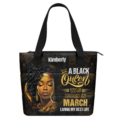 A Black Queen Living My Best Life - Personalized Comfortable Tote Bag