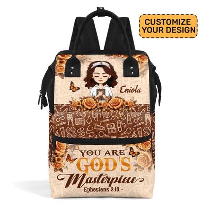 You Are God's Masterpiece - Personalized Duckbilled Backpack SBDBPLM1678D