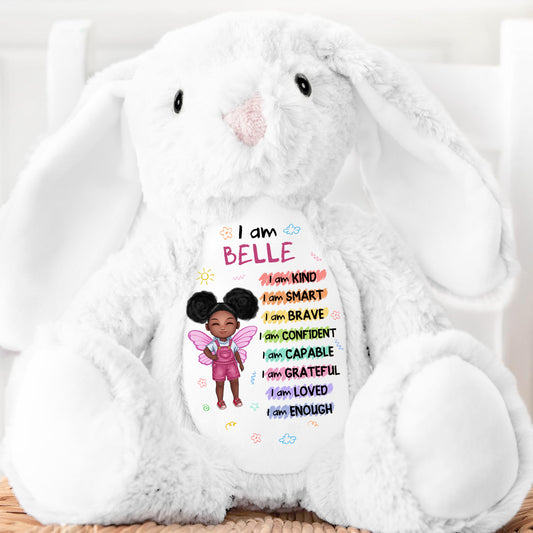 I Am - Personalized Stuffed Bunny