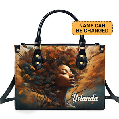 Nature's Essence - Personalized Leather Handbag SB126