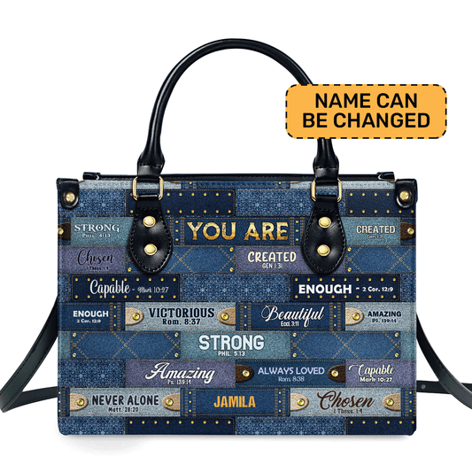 You Are - Personalized Leather Handbag SBLHBLM1358D