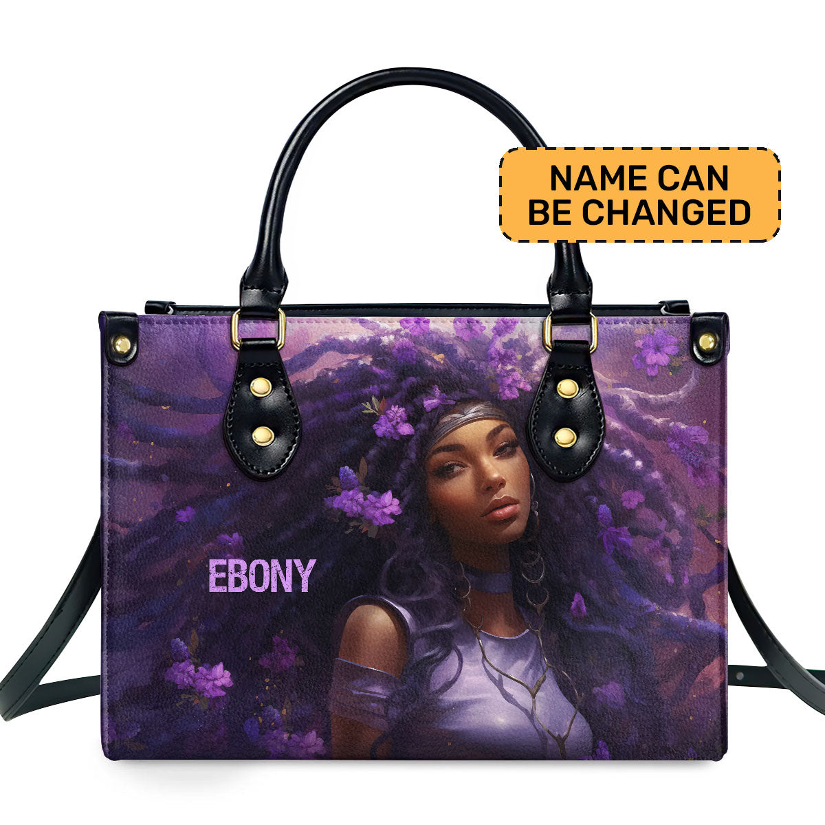 Beautiful AfroArt - Personalized Leather Handbag MB61