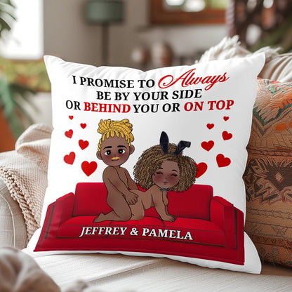 I Promise To Always Be By Your Side - Personalized Pillow