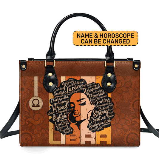 Horoscope - Personalized Leather Handbag STB156