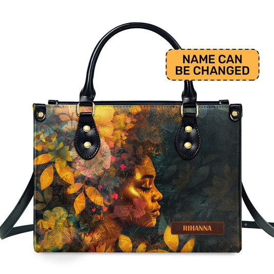 Afrocentrism 02 - Personalized Leather Handbag SBT02