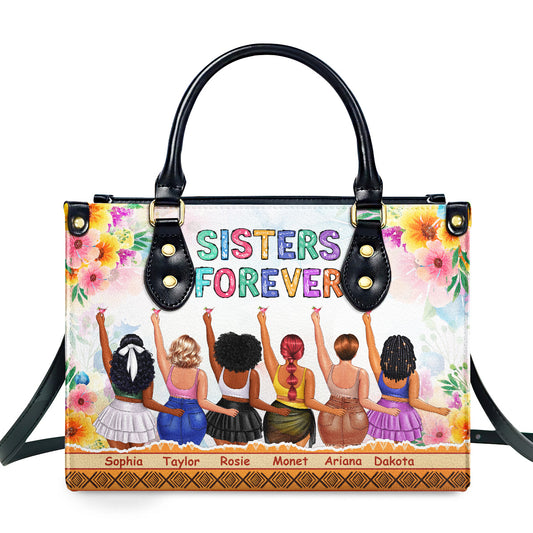 Sisters Forever - Personalized Leather Handbag