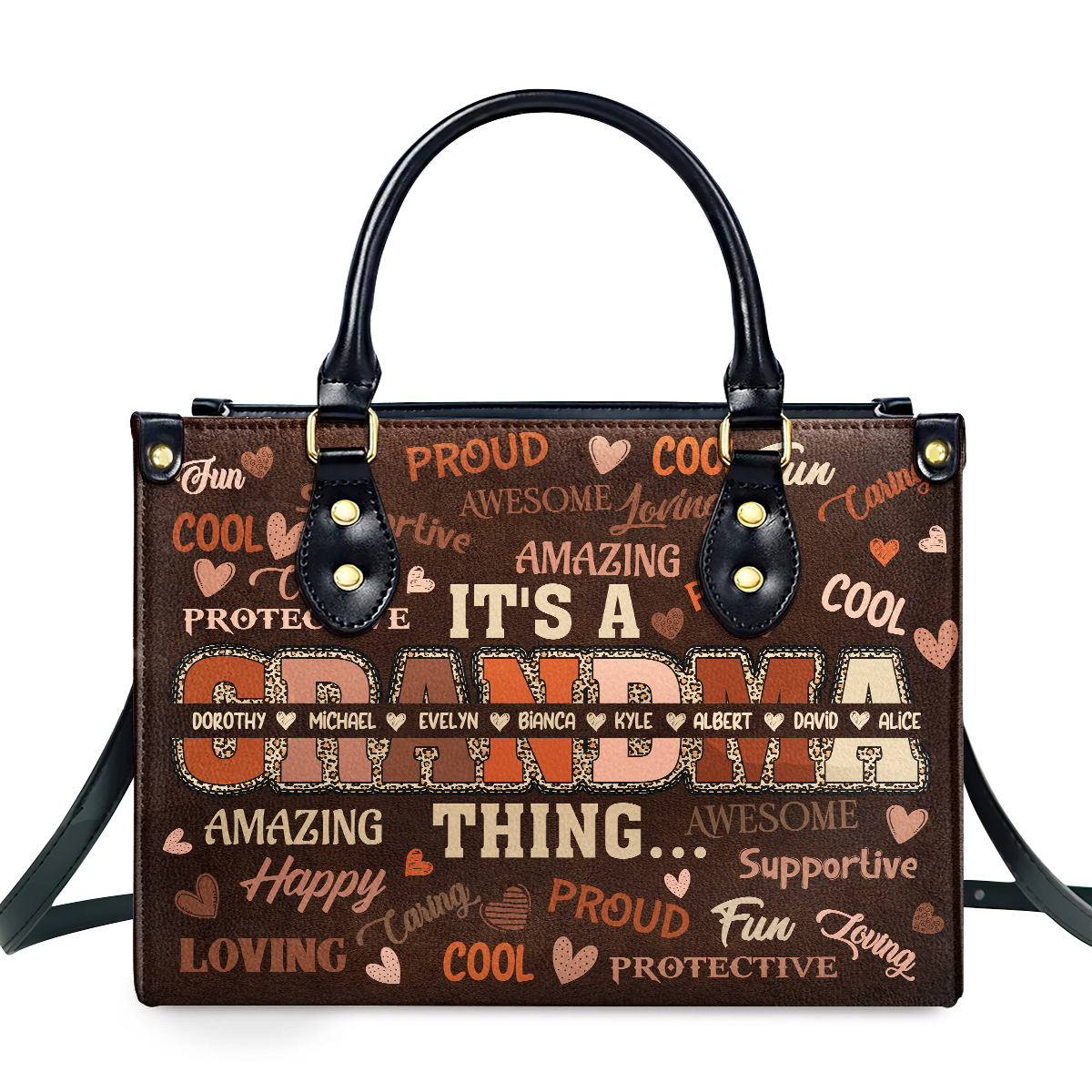 It Is A Grandma Thing - Personalized Leather Handbag SBLHBLM2509T