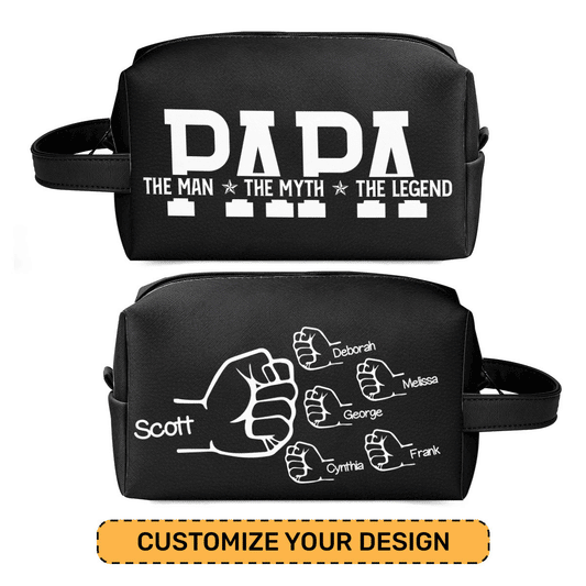 Dad The Man The Myth The Legend - Personalized Toiletrie Bag SBTBHN22