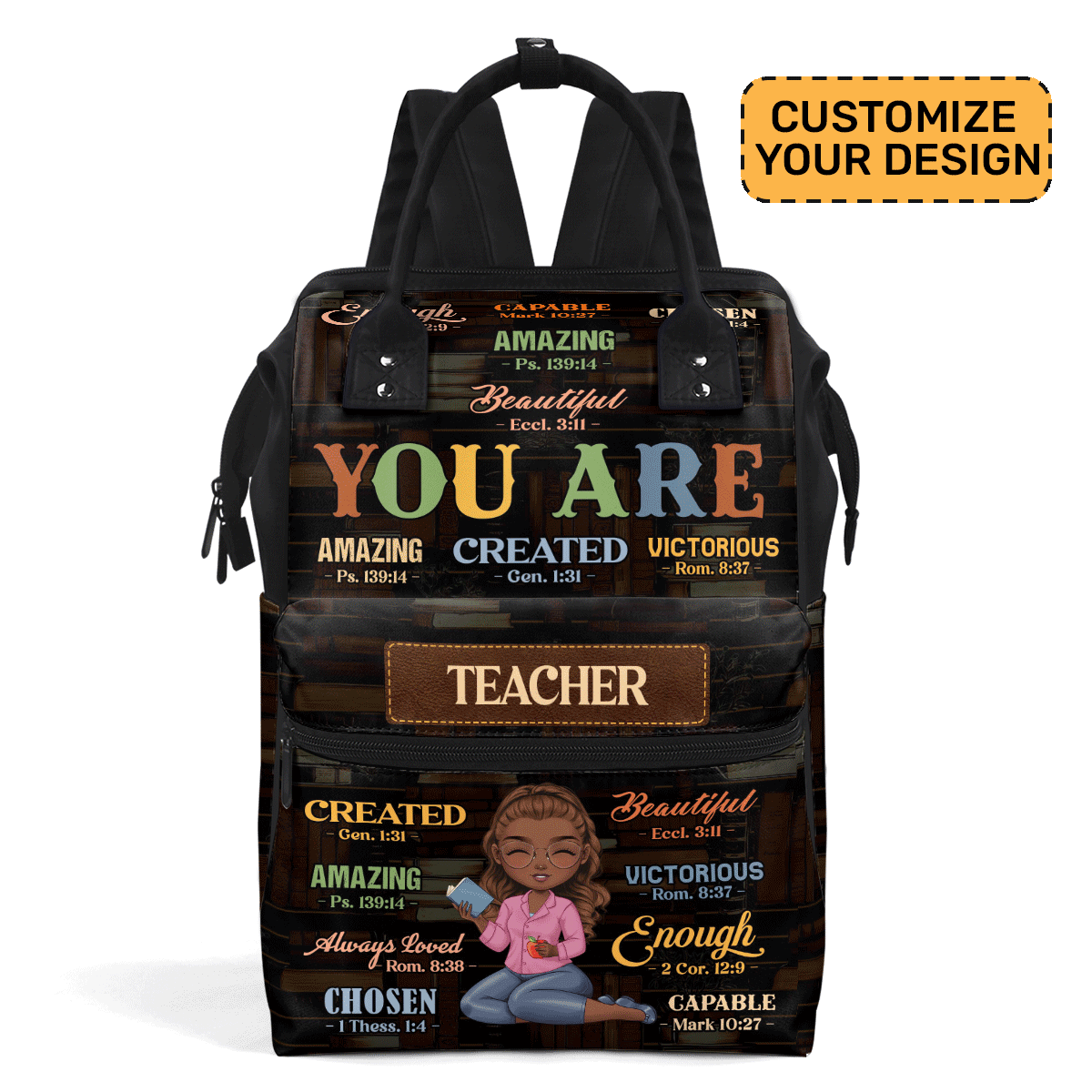 You Are Teacher Educational Assistant - Personalized Duckbilled Backpack SBDBPLM1736M