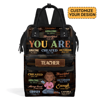 You Are Teacher Educational Assistant - Personalized Duckbilled Backpack SBDBPLM1736M