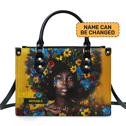 Afrocentrism 03 - Personalized Leather Handbag SBT03