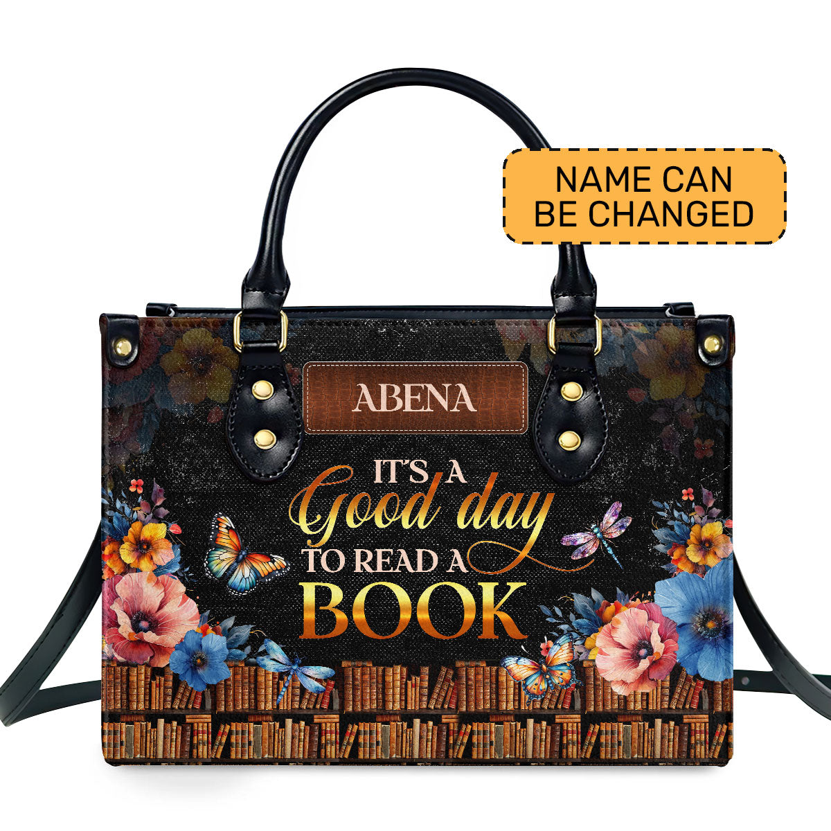 It's A Good Day To Read A Book - Personalized Leather Handbag SBLHBLM964L