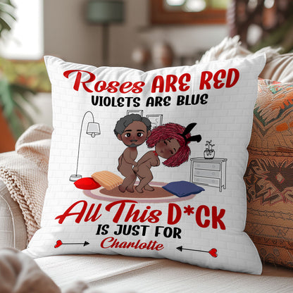 Roses Are Red Violets Are Blue - Personalized Pillow