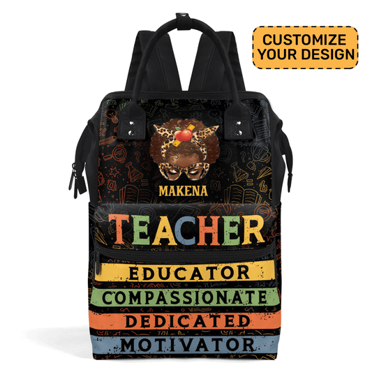 Teacher - Personalized Duckbilled Backpack SBDBPLM1370L