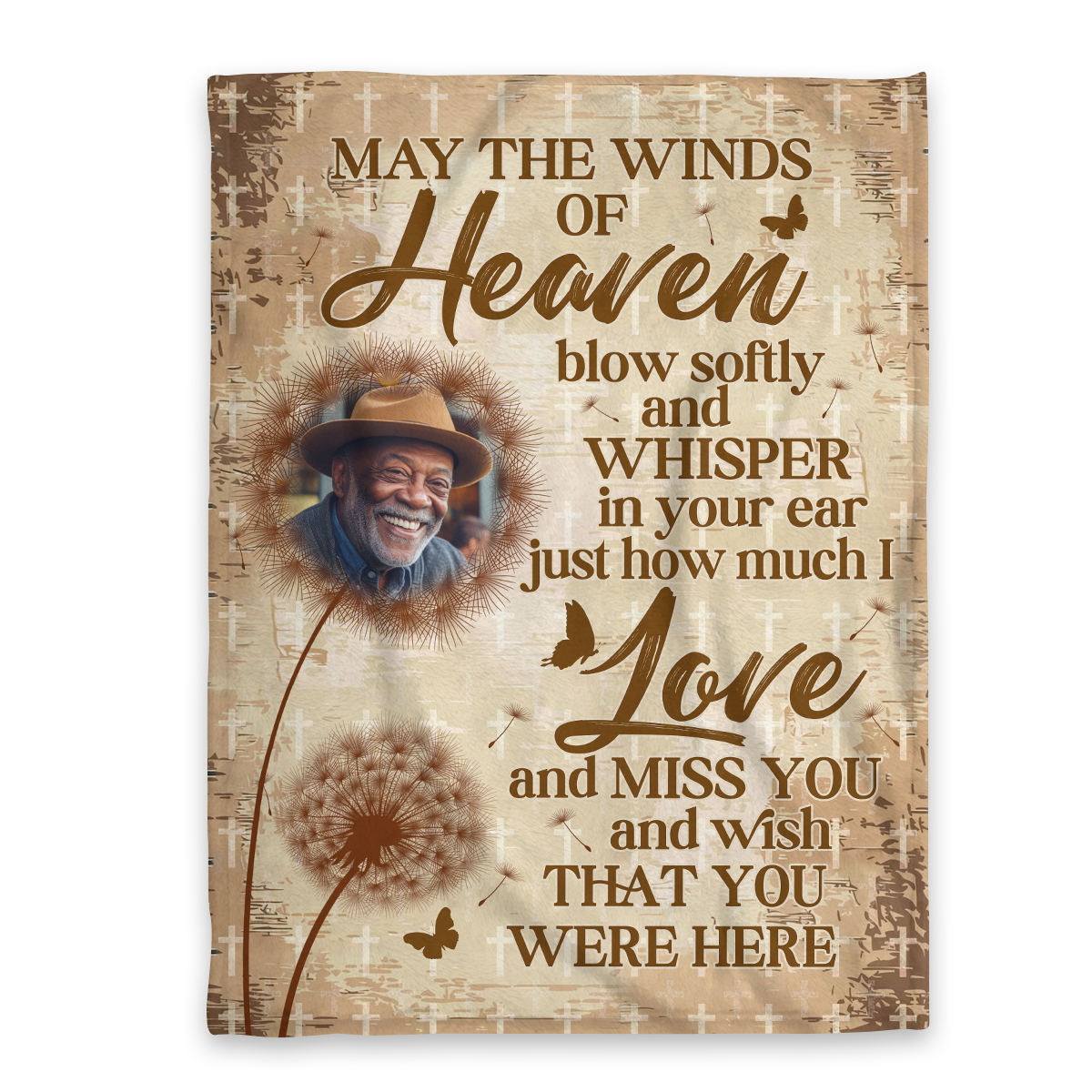 Wish That You Were Here - Personalized Fleece Blanket