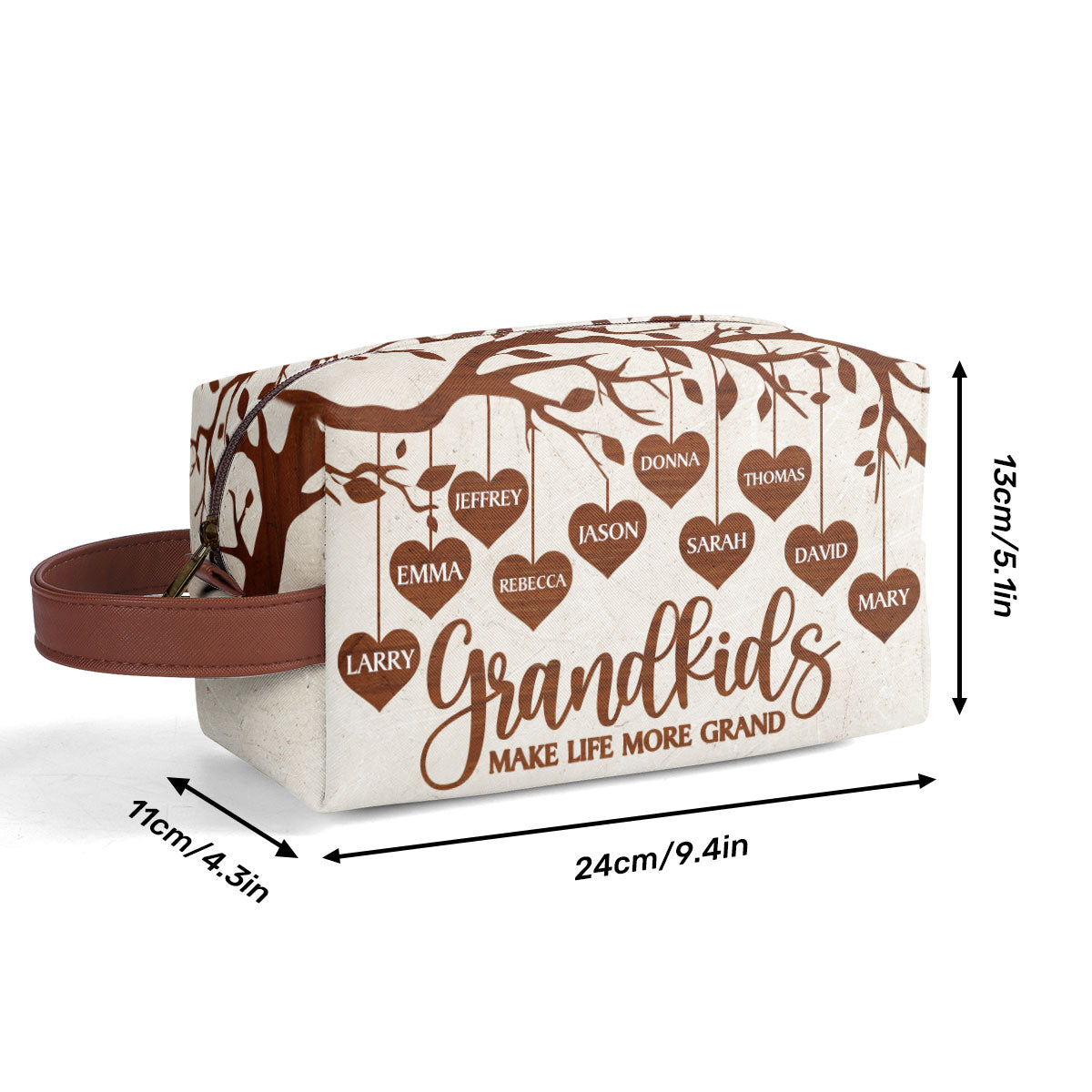 Grandkids Make Life More Grand - Personalized Toiletrie Bag SBTBHN23