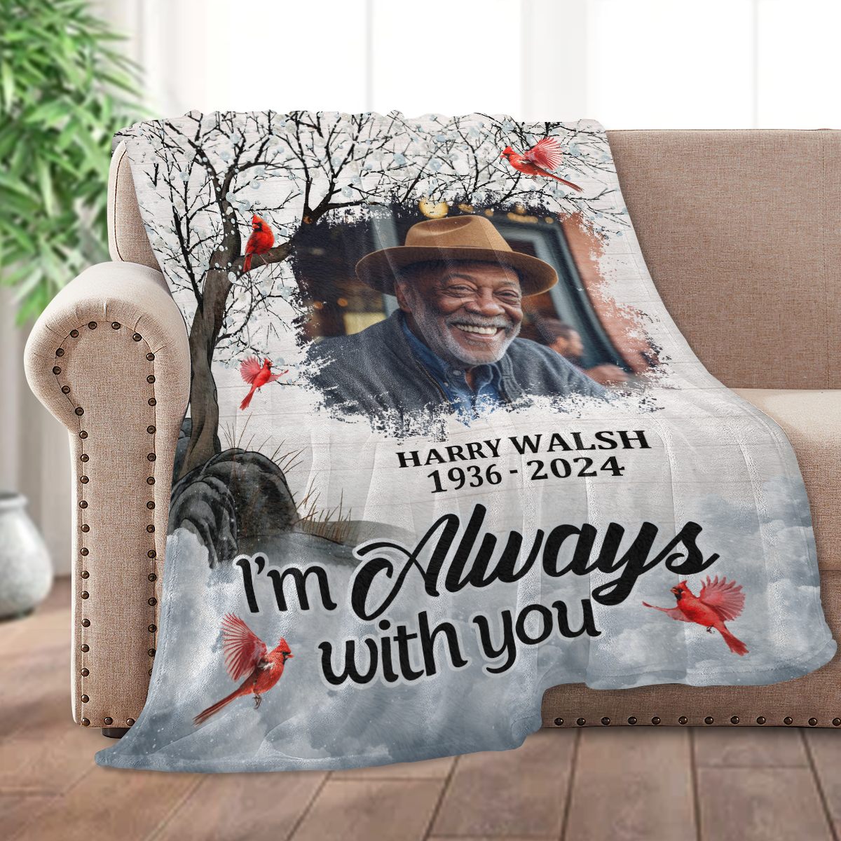 I Am Always With You - Personalized Fleece Blanket