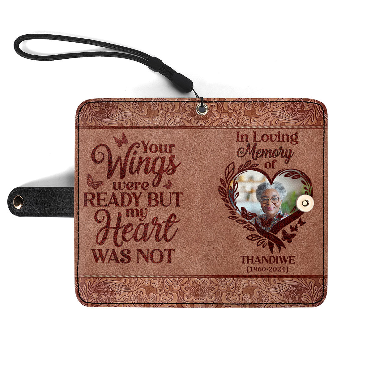 Your Wings Were Ready - Personalized Wallet Case SBWACLM2005M