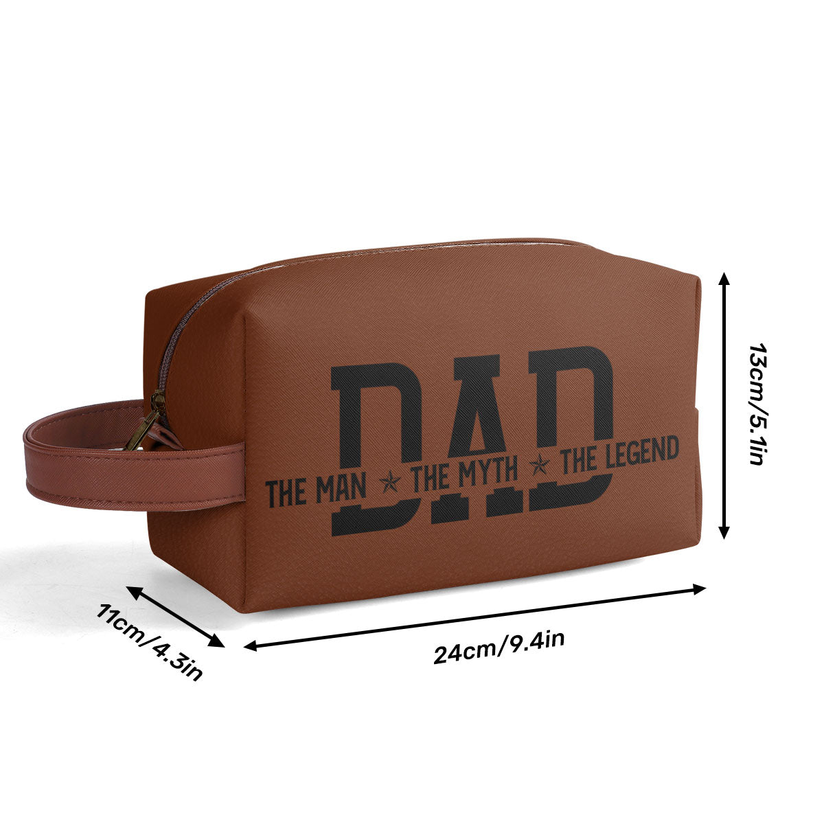 Dad The Man The Myth The Legend - Personalized Toiletrie Bag SBTBHN22