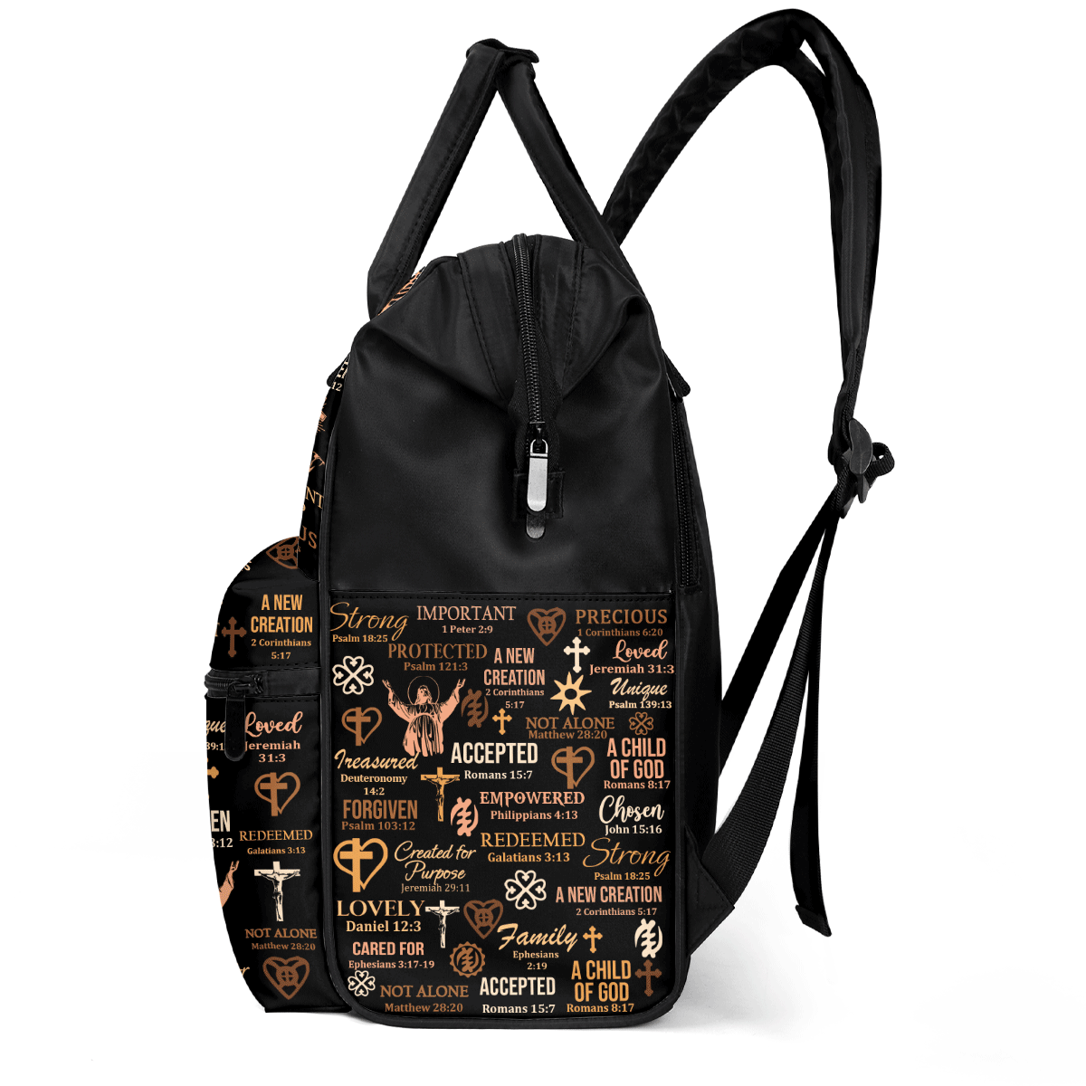 God Says I Am - Personalized Duckbilled Backpack SBDBPNUM878D