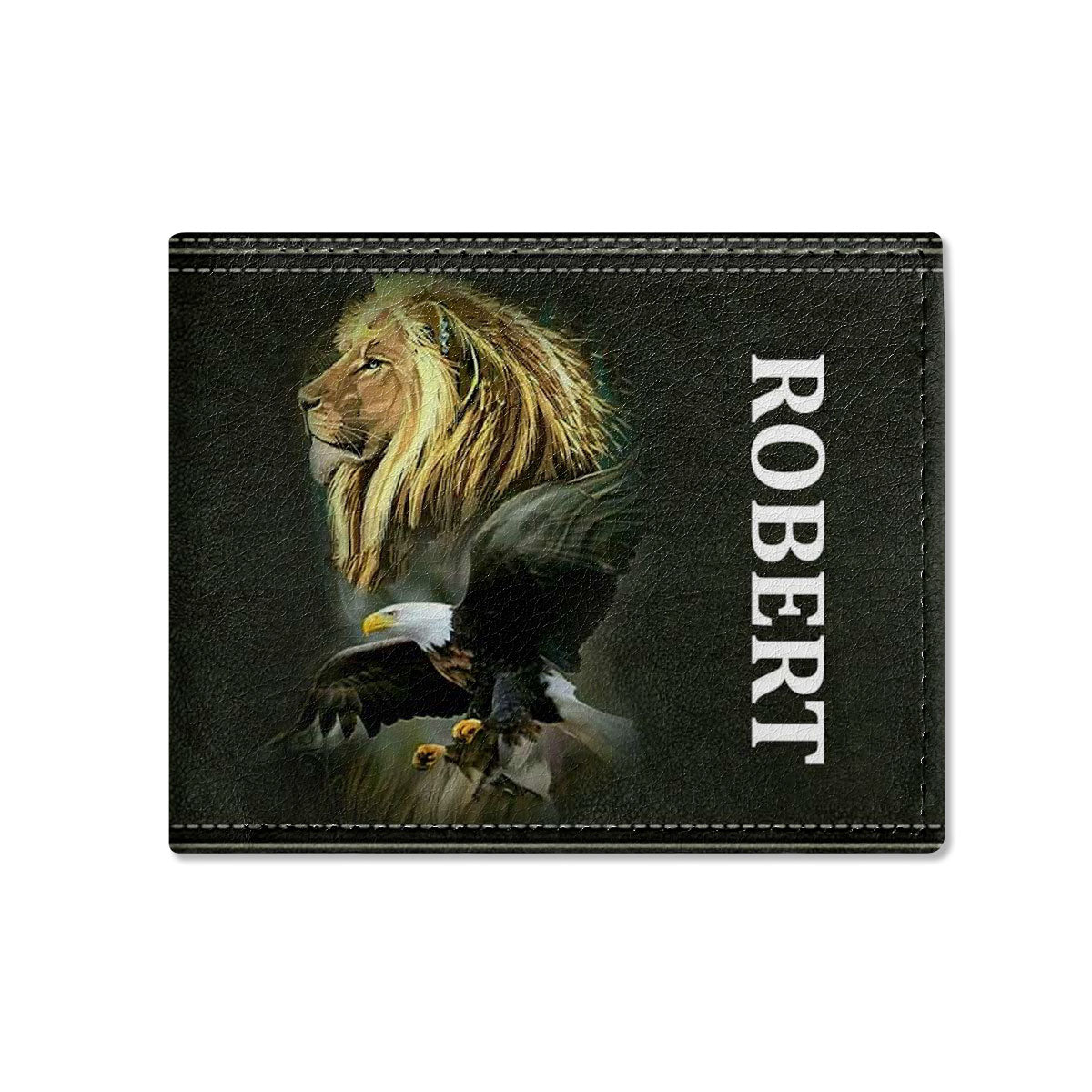 Not Ashamed Of The Gospel - Personalized Leather Folded Wallet SBLFWM1031
