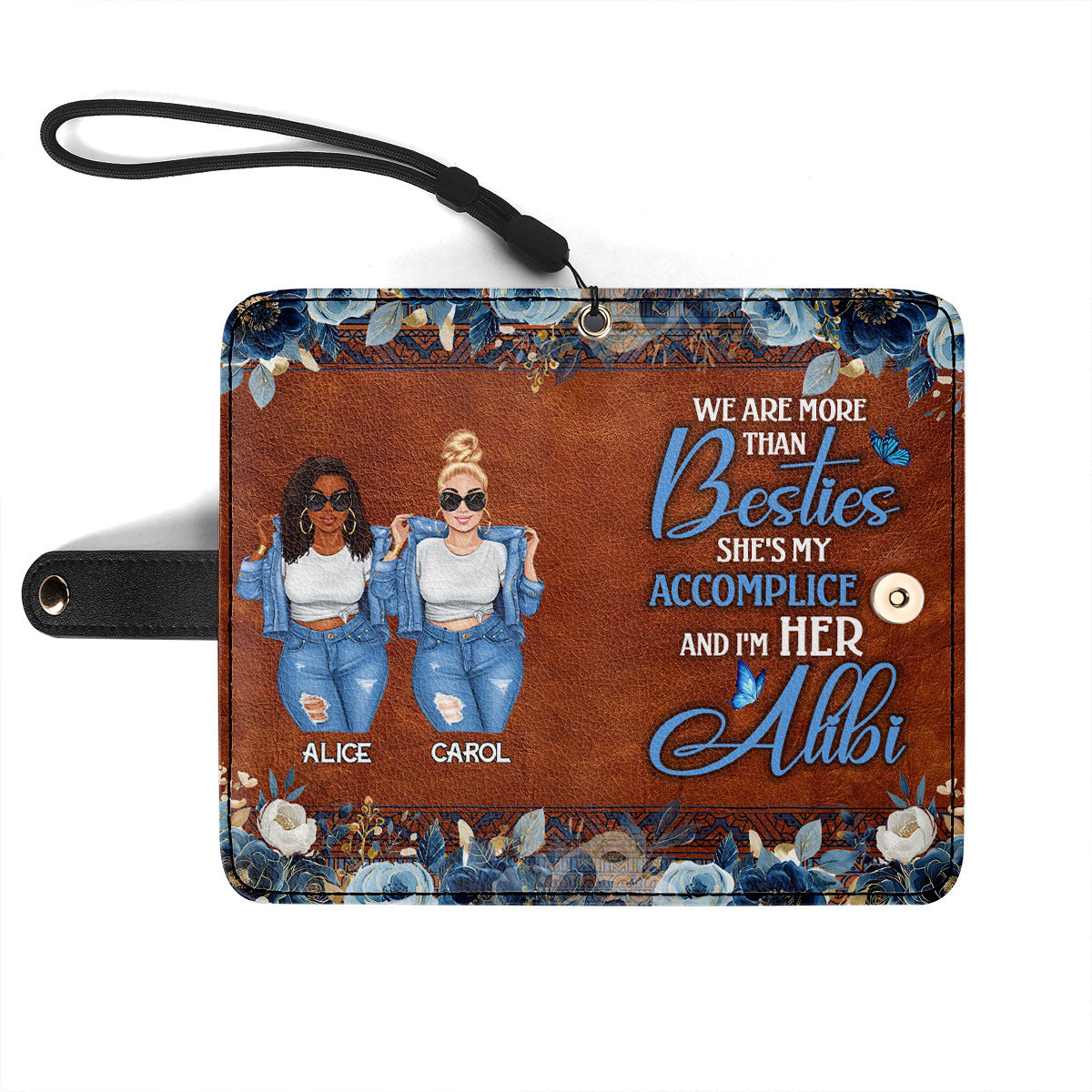 We Are More Than Besties - Personalized Wallet Case