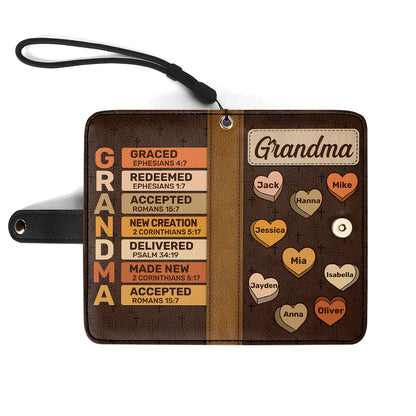 Blessed To Be Called Grandma - Personalized Wallet Case SBWACLTN1171D