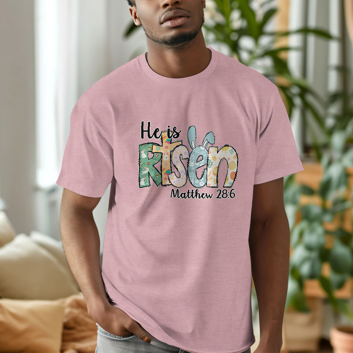 He Is Risen - Personalized Unisex T-shirt