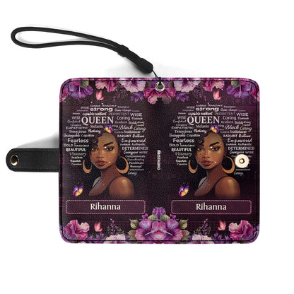 Black Queen - Personalized Wallet Case SBWACLM986L