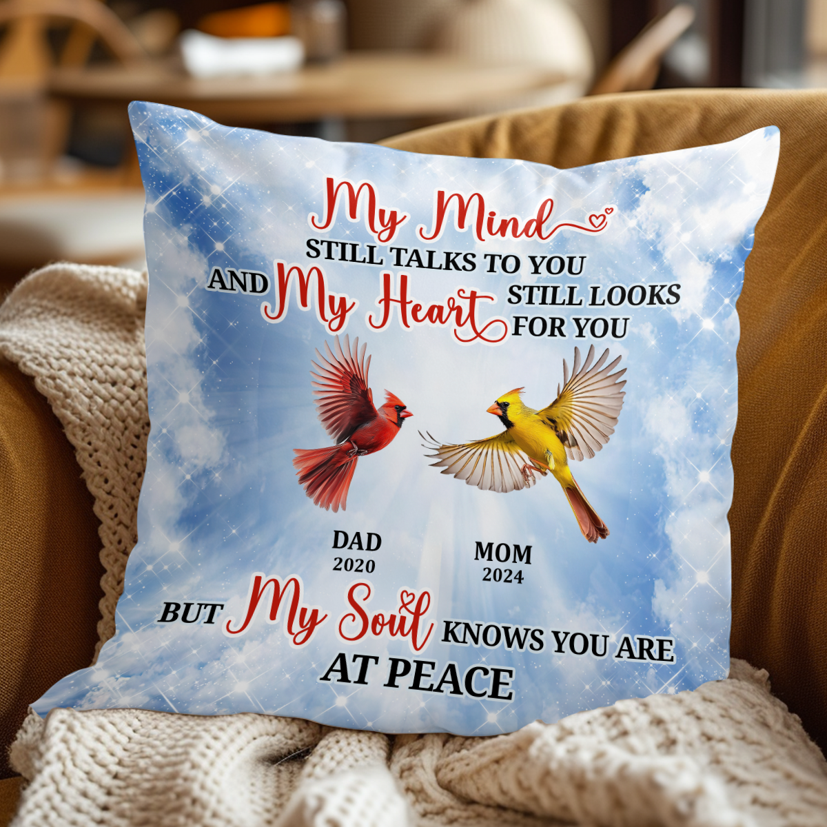 My Mind Still Talks To You - Personalized Pillow