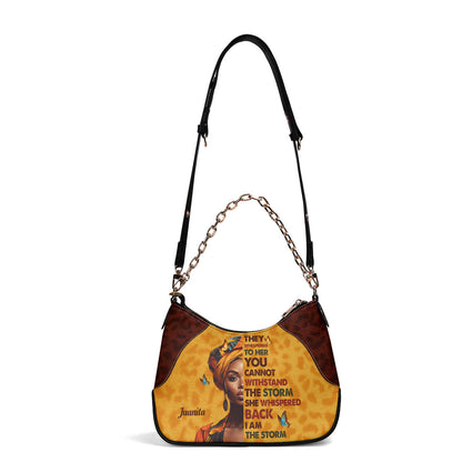 They Whispered To Her - Personalized Chain Shoulder Bag SB23