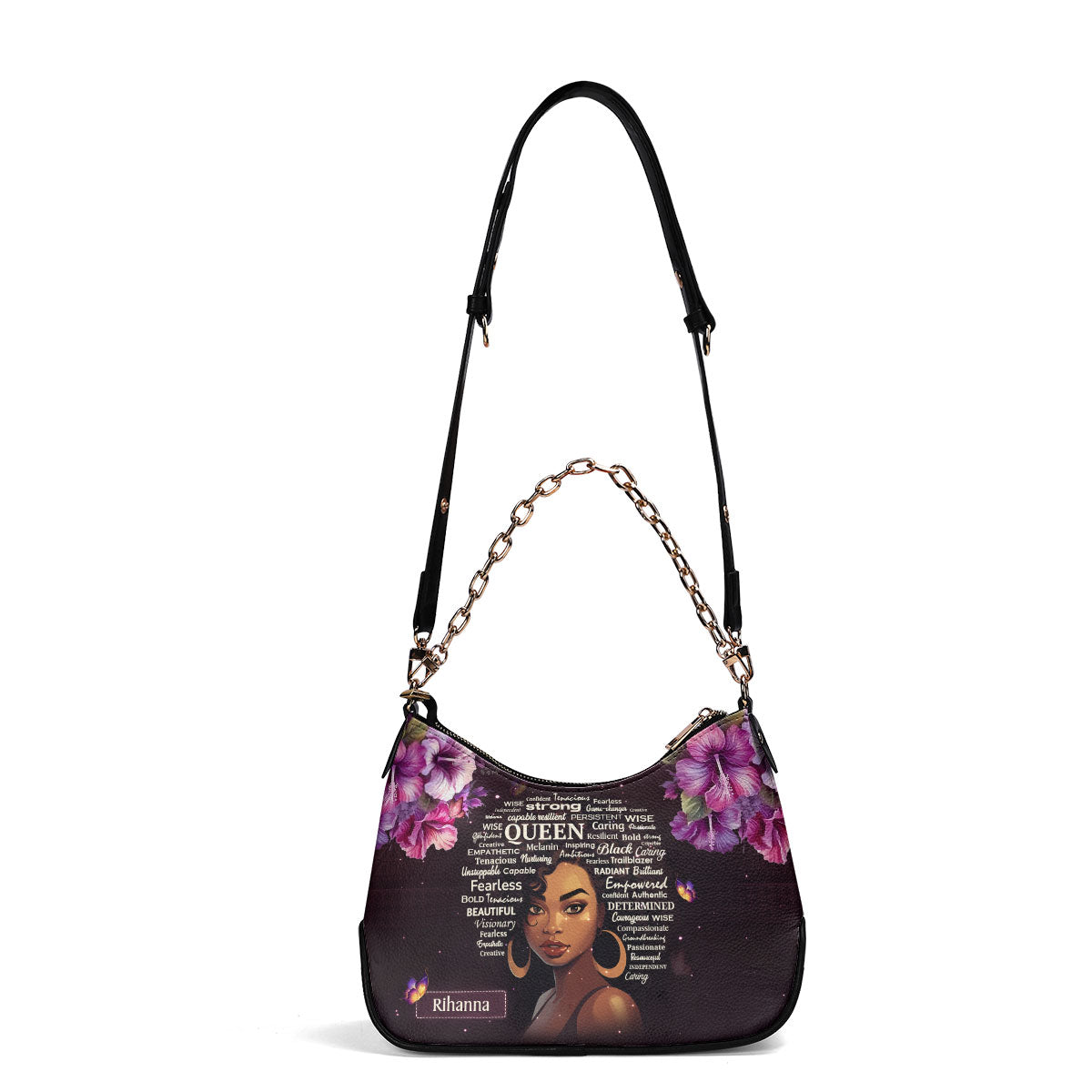 Black Queen - Personalized Chain Shoulder Bag SB37