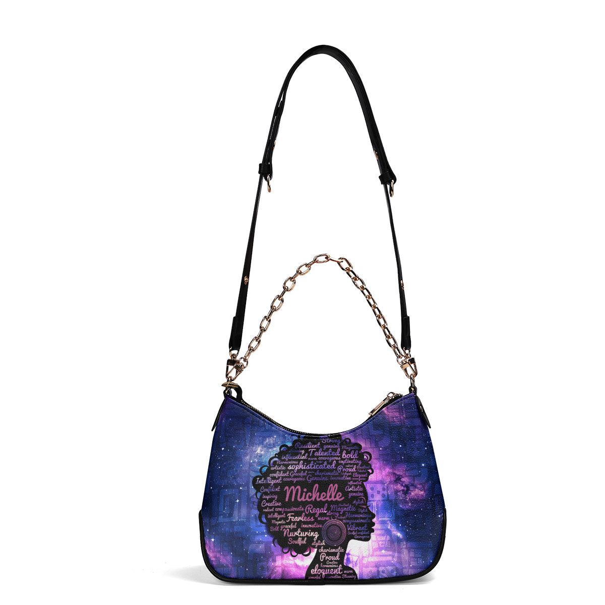 Afro Queen - Personalized Chain Shoulder Bag SB47