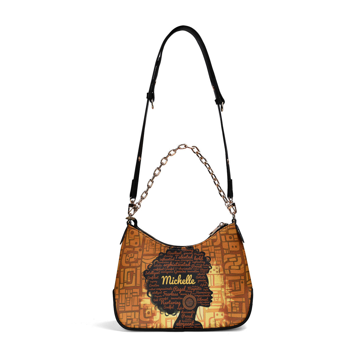 Afro Queen - Personalized Chain Shoulder Bag SB47