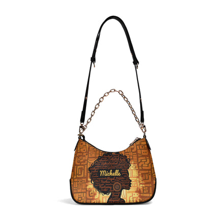 Afro Queen - Personalized Chain Shoulder Bag SB47