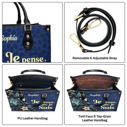 Je pense, donc je suis - Personalized Leather Handbag SB605