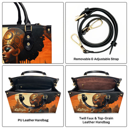 Afrofuturism08 - Personalized Leather Handbag SB118