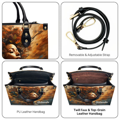 Nature's Essence - Personalized Leather Handbag SB126