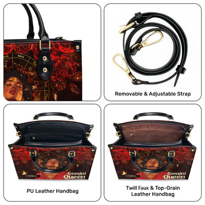 Zodiac Queen - Personalized Leather Handbag SBHN05