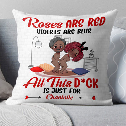 Roses Are Red Violets Are Blue - Personalized Pillow