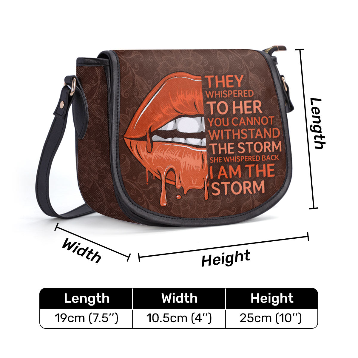 Storm - Leather Saddle Cross Body Bag SBN02