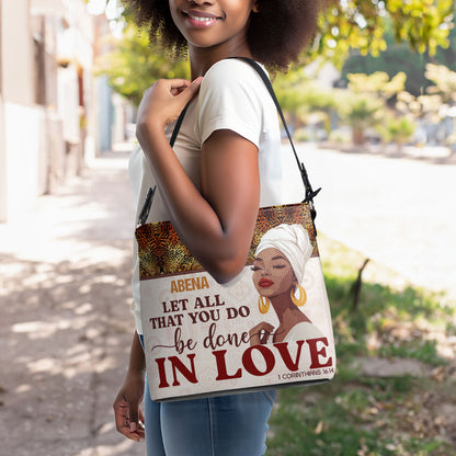 Let All You Do Be Done In Love - Personalized Bucket Bag SBBD18LM1298TA